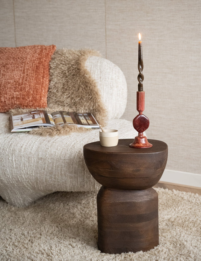 Candle Holder Kumopa Burgundy - Things I Like Things I Love