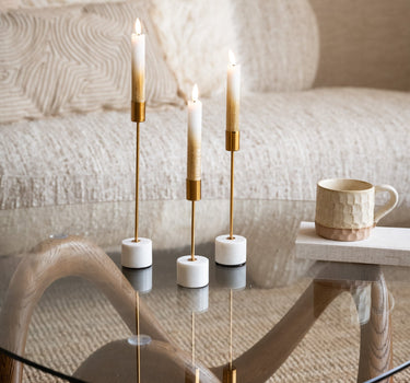 Candle Holder Pegu Marble - Things I Like Things I Love