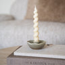 Candle Holder Stoneware Round - Things I Like Things I Love