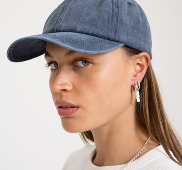 Cap Washed Denim Navy - Things I Like Things I Love