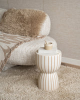 Ceramic Stool Finca Sand Brown