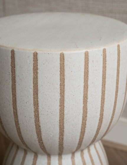 Ceramic Stool Finca Sand Brown - Things I Like Things I Love