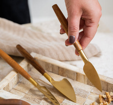 Cheese Knife Wood SET OF 3 - Things I Like Things I Love