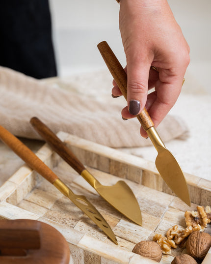 Cheese Knife Wood SET OF 3 - Things I Like Things I Love