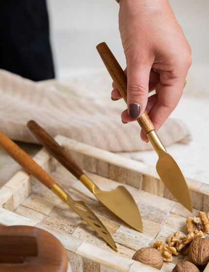 Cheese Knife Wood SET OF 3 - Things I Like Things I Love