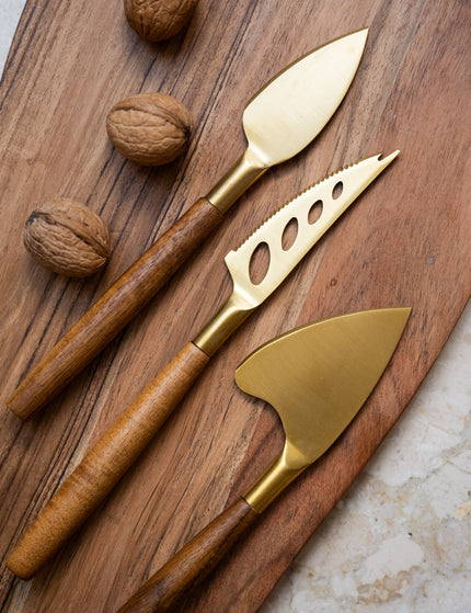 Cheese Knife Wood SET OF 3 - Things I Like Things I Love