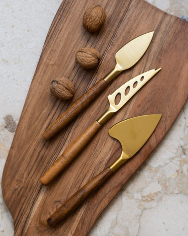 Cheese Knife Wood SET OF 3 - Things I Like Things I Love