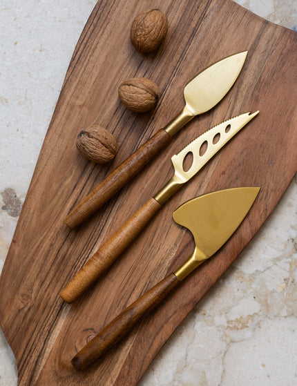 Cheese Knife Wood SET OF 3 - Things I Like Things I Love