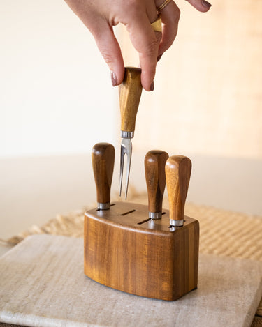 Cheese Knives w/ Holder - Things I Like Things I Love