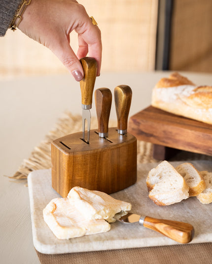 Cheese Knives w/ Holder - Things I Like Things I Love