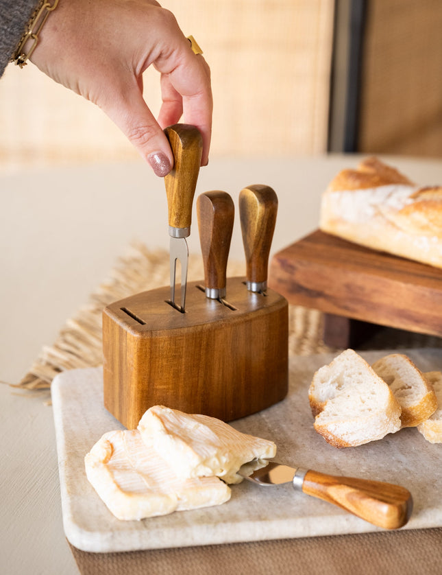 Cheese Knives w/ Holder - Things I Like Things I Love