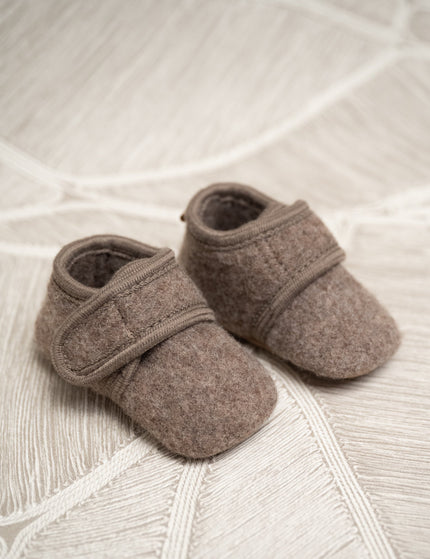 Classic Wool Baby Slippers Denver Melange - Things I Like Things I Love