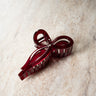 Claw Clip Bow Wine Red - Things I Like Things I Love