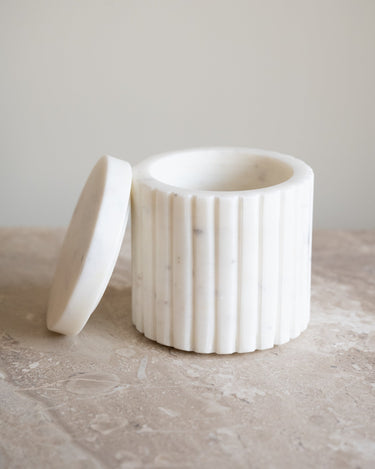 Cotton Jar Marble White - Things I Like Things I Love