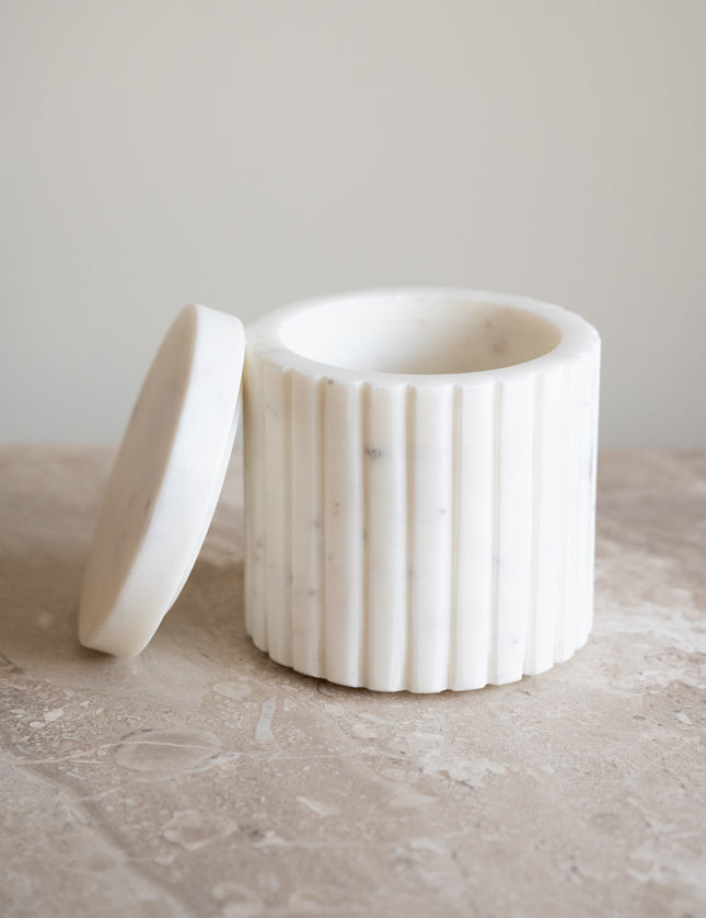 Cotton Jar Marble White - Things I Like Things I Love