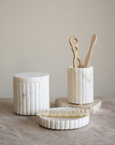 Cotton Jar Marble White - Things I Like Things I Love