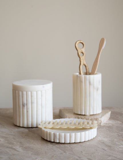 Cotton Jar Marble White - Things I Like Things I Love