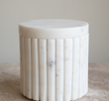 Cotton Jar Marble White - Things I Like Things I Love