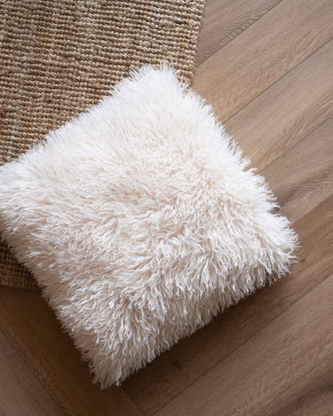 Cushion Hairy Faux Ivory - Things I Like Things I Love