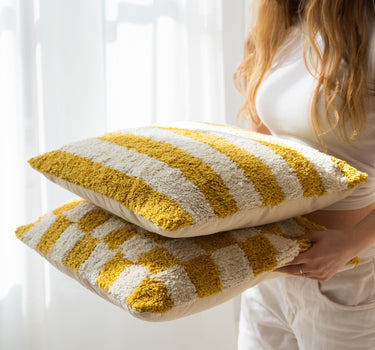 Cushion Yellow Cotton - Things I Like Things I Love