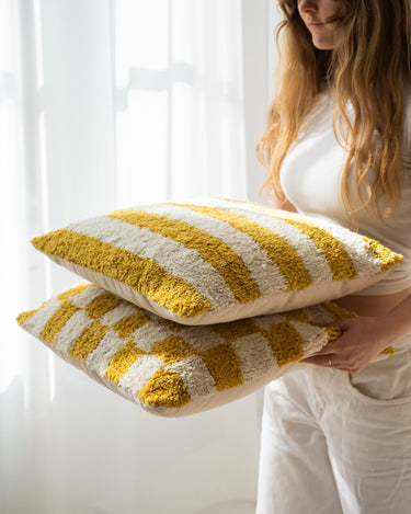 Cushion Yellow Cotton - Things I Like Things I Love