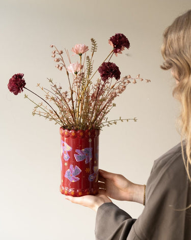 Cutlery Jar/Vase Purple Birds - Things I Like Things I Love