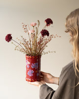 Cutlery Jar/Vase Purple Birds