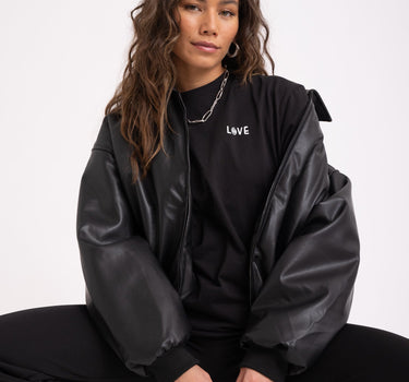 Danny Jacket PU Black One Size - Things I Like Things I Love