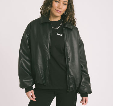 Danny Jacket PU Black One Size - Things I Like Things I Love