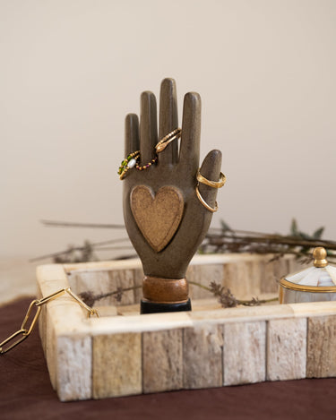 Deco Hand Gold Heart - Things I Like Things I Love