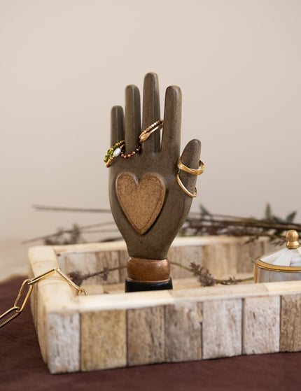 Deco Hand Gold Heart - Things I Like Things I Love