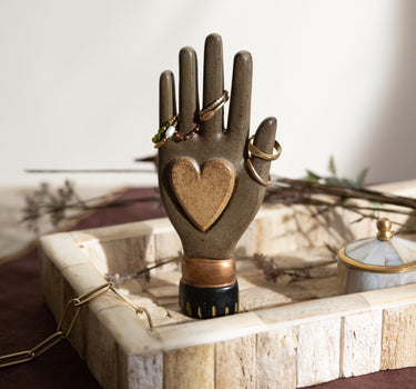 Deco Hand Gold Heart - Things I Like Things I Love