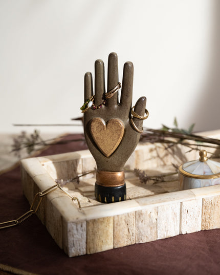 Deco Hand Gold Heart - Things I Like Things I Love