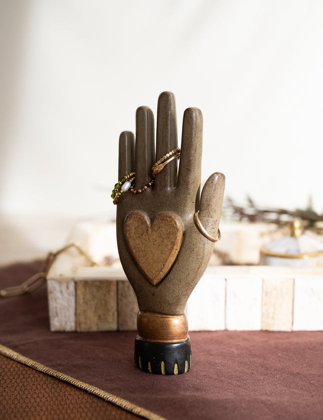 Deco Hand Gold Heart - Things I Like Things I Love