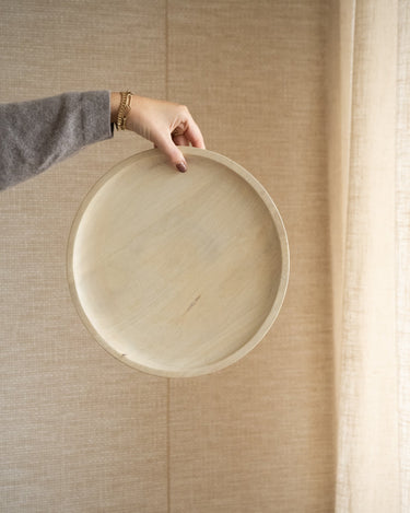 Deco Plate Wood Beige - Things I Like Things I Love