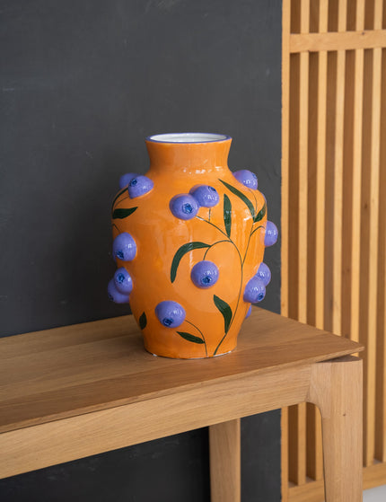 Deco Vase Blueberry Dolomite Multi - Things I Like Things I Love