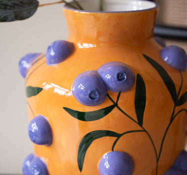 Deco Vase Blueberry Dolomite Multi - Things I Like Things I Love