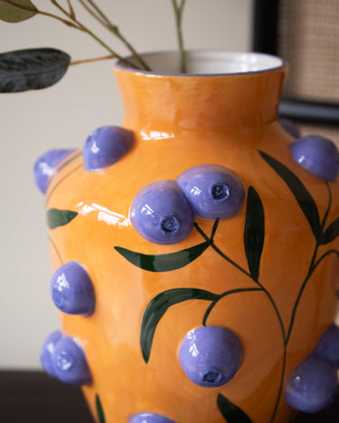 Deco Vase Blueberry Dolomite Multi - Things I Like Things I Love