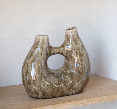 Deco Vase Katha Brown - Things I Like Things I Love