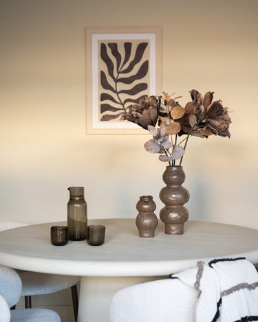 Deco Vase Rogano Dark Brown - Things I Like Things I Love