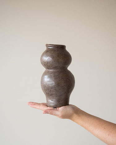 Deco Vase Rogano Dark Brown - Things I Like Things I Love