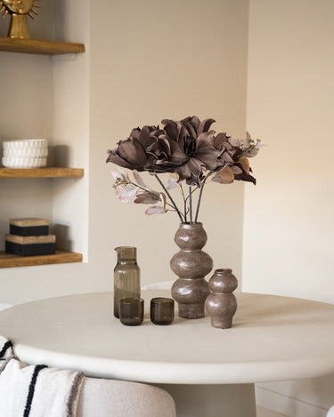 Deco Vase Rogano Dark Brown - Things I Like Things I Love