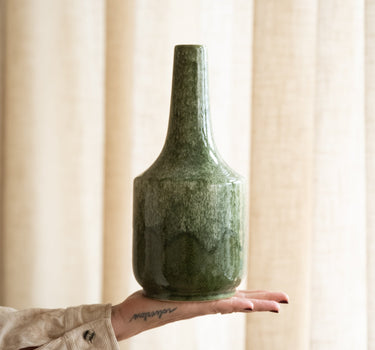 Deco Vase Tezu Green - Things I Like Things I Love