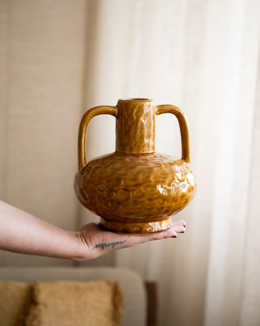 Deco Vase Ziro Ocher - Things I Like Things I Love