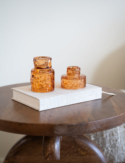 Double Sided Candle Holder Rust - Things I Like Things I Love