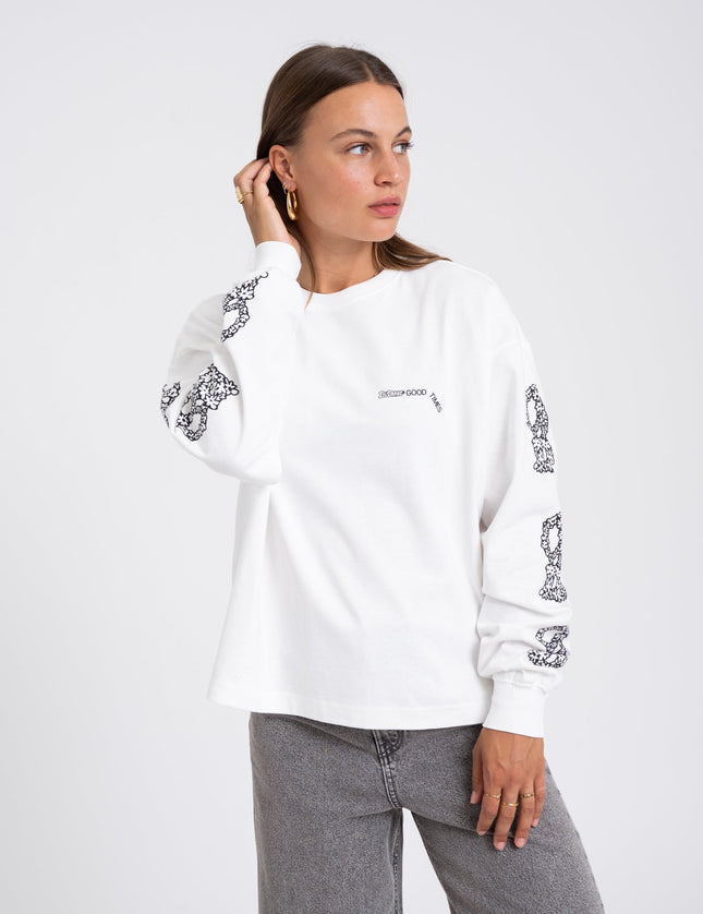 Dr. Denim Lily Longsleeve Off White Peaces - Things I Like Things I Love