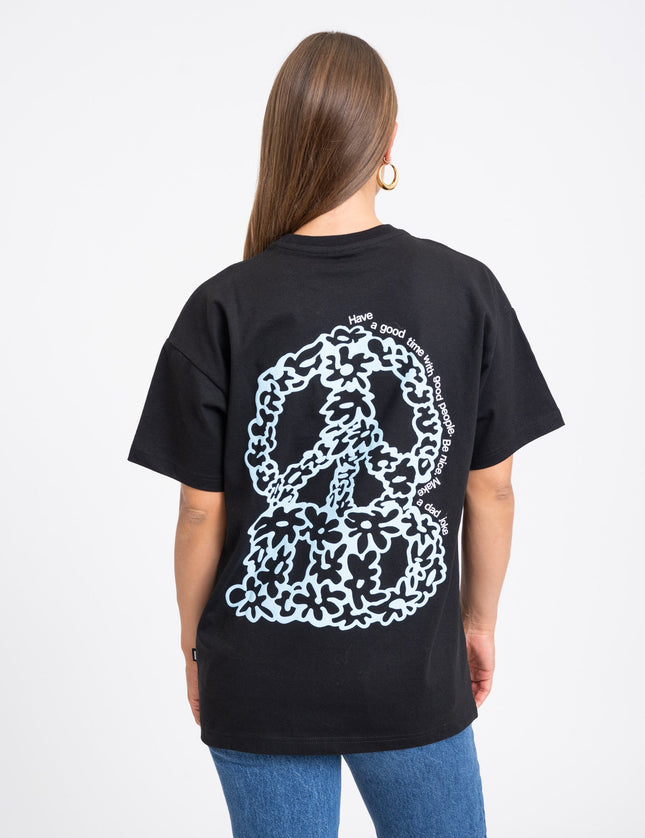 Dr. Denim Trooper Tee Black Peace - Things I Like Things I Love