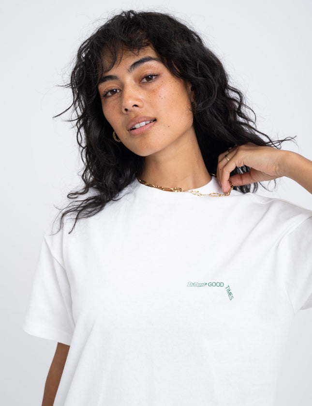 Dr. Denim Trooper Tee Off White DD Peace - Things I Like Things I Love