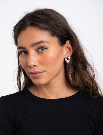 Earrings Flat Wave Silver - Things I Like Things I Love