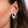 Earrings Flat Wave Silver - Things I Like Things I Love